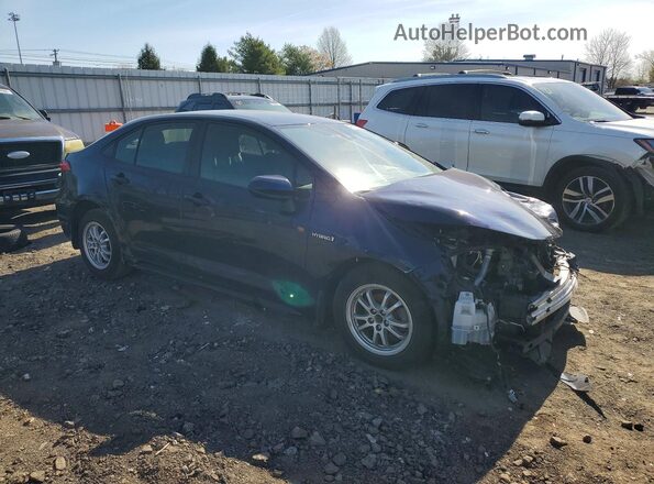 JTDEAMDE2MJ009752 2021 TOYOTA COROLLA Blue Delantero derecho