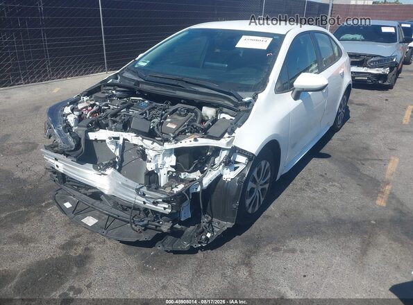 JTDEAMDE2N3000507 2022 TOYOTA COROLLA White Առջևի ձախ երեք քառորդ տեսարան