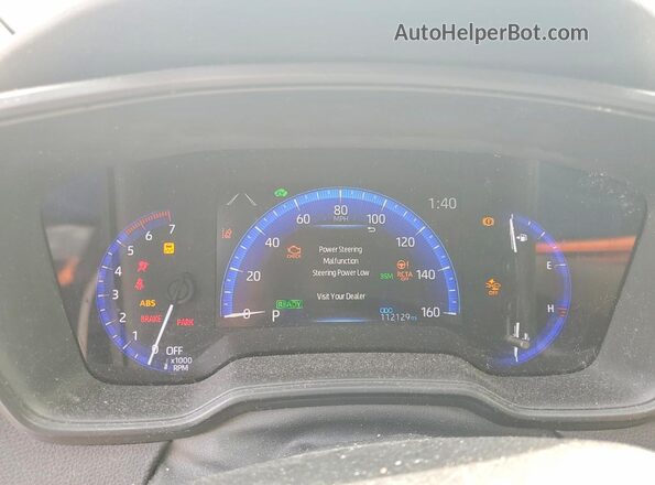 JTDEAMDE3MJ010750 2021 TOYOTA COROLLA Белый Вид щитка приборов