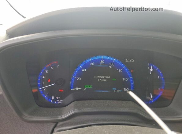 JTDEAMDE4NJ040759 2022 TOYOTA COROLLA Серый Вид щитка приборов