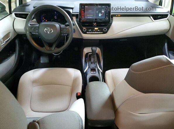 JTDEAMDE5MJ012323 2021 TOYOTA COROLLA White წინა პანელის ხედი