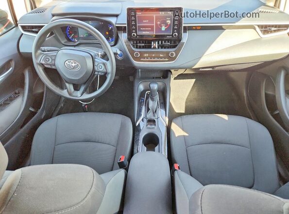 JTDEAMDE5MJ032166 2021 TOYOTA COROLLA White Առջևի վահանակի տեսք