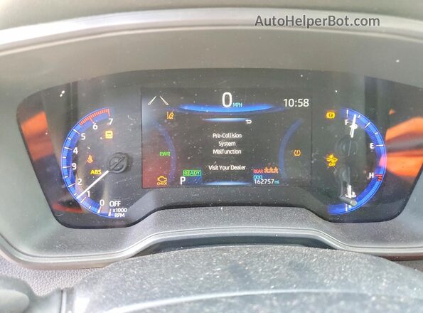 JTDEAMDEXMJ027318 2021 TOYOTA COROLLA Silver ხელსაწყოთა პანელის ხედი