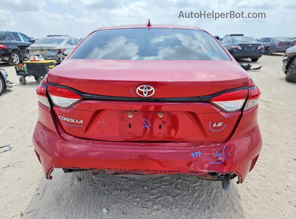 JTDEPMAE0MJ174055 2021 TOYOTA COROLLA Красный Вид сзади