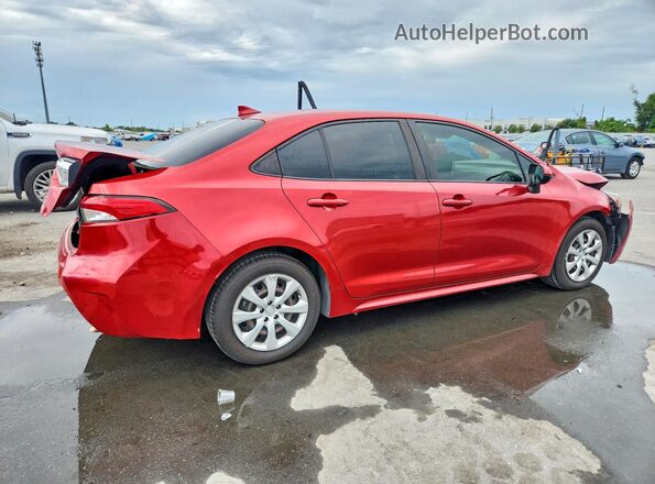 JTDEPMAE0MJ189302 2021 TOYOTA COROLLA Red უკანა მარჯვენა