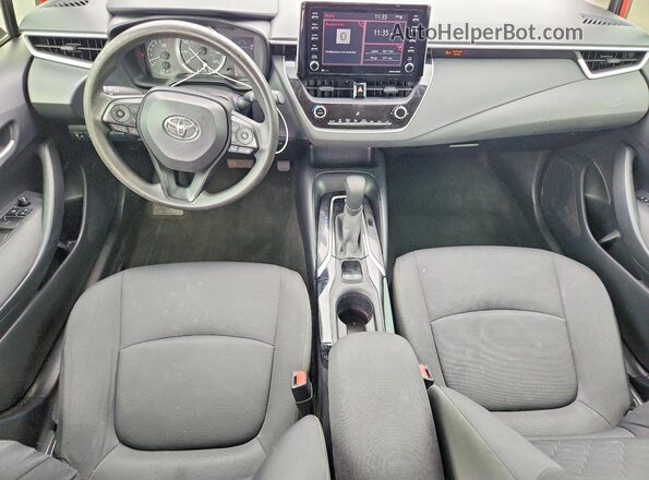 JTDEPMAE0MJ189302 2021 TOYOTA COROLLA Red წინა პანელის ხედი