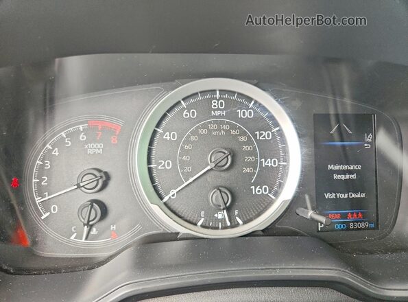 JTDEPMAE0MJ189302 2021 TOYOTA COROLLA Red ხელსაწყოთა პანელის ხედი