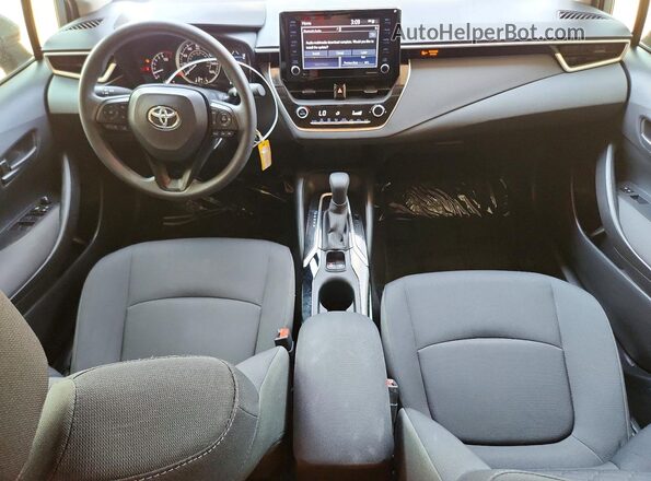 JTDEPMAE0NJ213843 2022 TOYOTA COROLLA Charcoal Առջևի վահանակի տեսք
