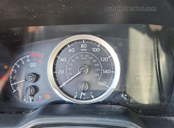 JTDEPMAE1MJ172203 2021 TOYOTA COROLLA Red Вид щитка приладів