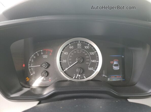 JTDEPMAE1N3007290 2022 TOYOTA COROLLA White Instrument cluster view