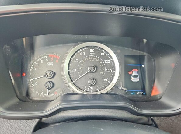 JTDEPMAE1NJ207761 2022 TOYOTA COROLLA Черный Вид щитка приборов