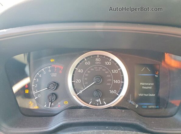 JTDEPMAE1NJ210787 2022 TOYOTA COROLLA Black Instrument cluster view