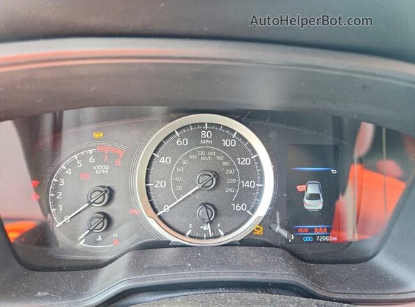JTDEPMAE1NJ216136 2022 TOYOTA COROLLA Синий Вид щитка приборов