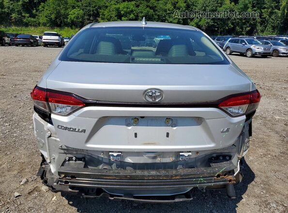 JTDEPMAE1NJ222387 2022 TOYOTA COROLLA Silver უკანა ხედი