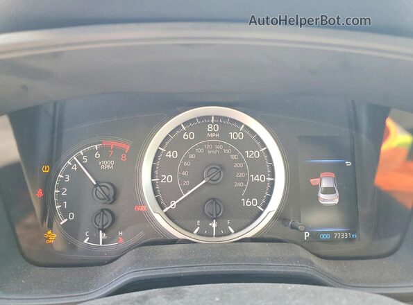 JTDEPMAE1NJ222387 2022 TOYOTA COROLLA Silver ხელსაწყოთა პანელის ხედი