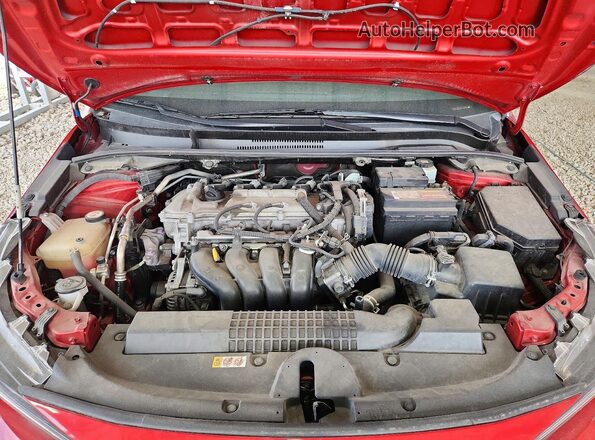 JTDEPMAE2MJ156270 2021 TOYOTA COROLLA Maroon Սալոնի հետևի տեսք