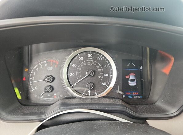 JTDEPMAE2MJ169147 2021 TOYOTA COROLLA White Widok zestawu wskaźników