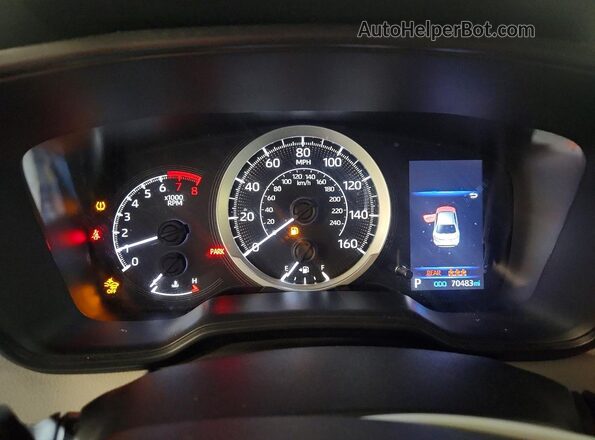JTDEPMAE2N3002695 2022 TOYOTA COROLLA White Instrument cluster view