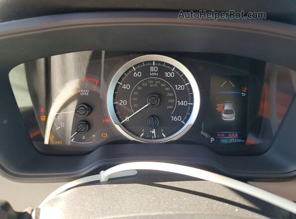 JTDEPMAE2N3026771 2022 TOYOTA COROLLA Белый Вид щитка приборов