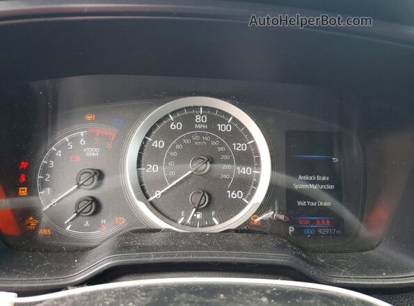 JTDEPMAE3MJ154415 2021 TOYOTA COROLLA Silver Սարքավորումների վահանակի տեսք