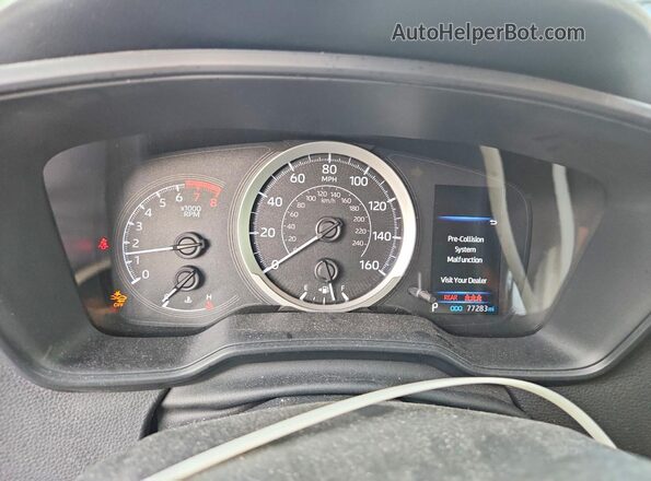 JTDEPMAE4MJ139406 2021 TOYOTA COROLLA Black Instrument cluster view