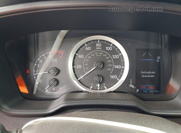 JTDEPMAE4N3029980 2022 TOYOTA COROLLA Blue Սարքավորումների վահանակի տեսք