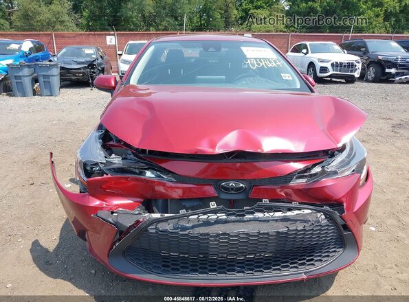 JTDEPMAE4NJ232573 2022 TOYOTA COROLLA Red Widok zestawu wskaźników