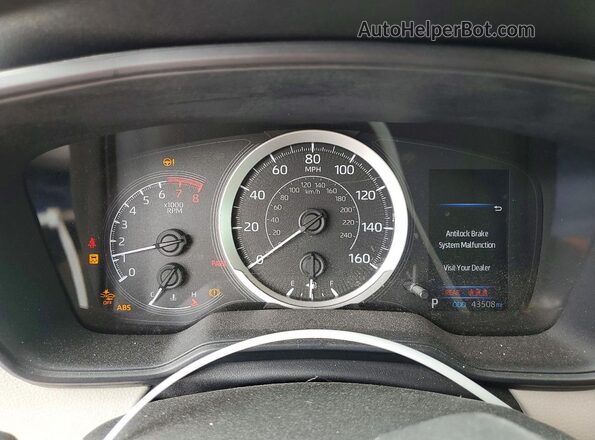 JTDEPMAE5MJ137857 2021 TOYOTA COROLLA Blue Սարքավորումների վահանակի տեսք