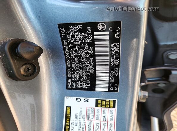 JTDEPMAE5MJ154576 2021 TOYOTA COROLLA Blue Շարժիչի բաժամունքի տեսք