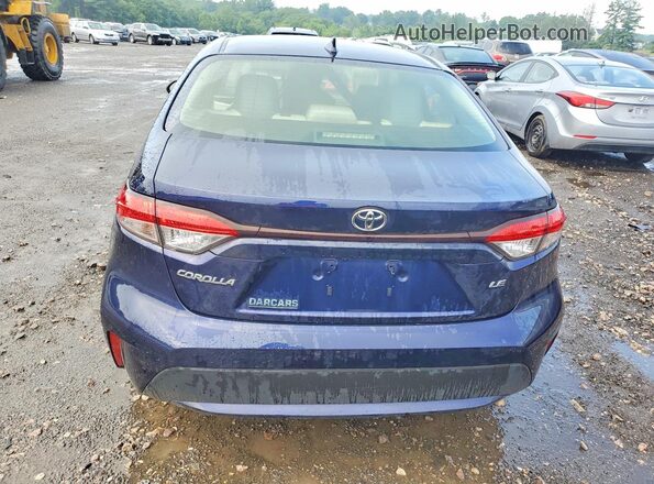 JTDEPMAE5MJ174052 2021 TOYOTA COROLLA Blue Вид ззаду