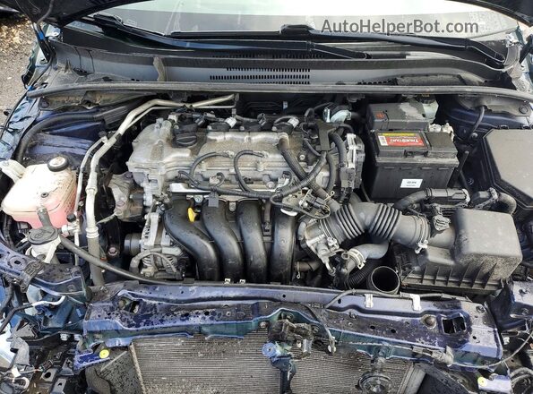 JTDEPMAE5MJ174052 2021 TOYOTA COROLLA Blue Вид задньої частини салону
