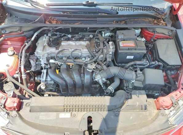 JTDEPMAE5MJ183219 2021 TOYOTA COROLLA Red Սալոնի հետևի տեսք