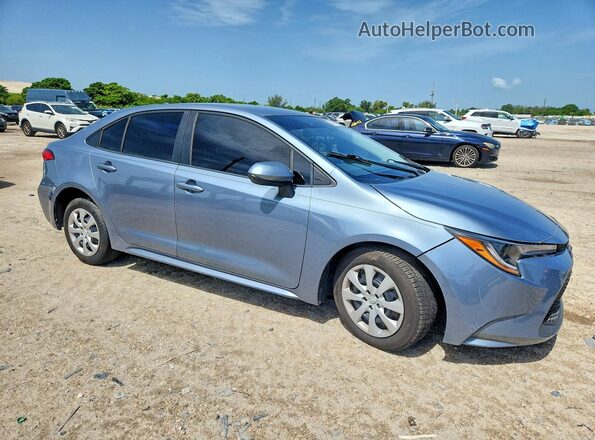 JTDEPMAE5MJ184550 2021 TOYOTA COROLLA Синий Передняя правая четверть
