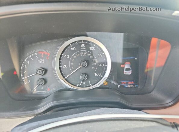 JTDEPMAE5MJ184550 2021 TOYOTA COROLLA Синий Вид щитка приборов