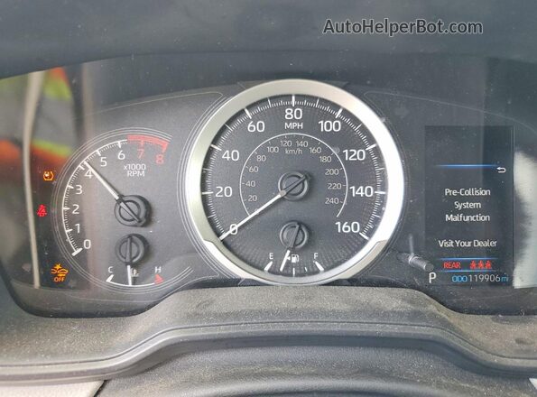 JTDEPMAE6MJ182533 2021 TOYOTA COROLLA Blue Вид щитка приладів