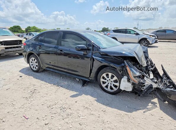 JTDEPMAE6NJ193372 2022 TOYOTA COROLLA Черный Передняя правая четверть