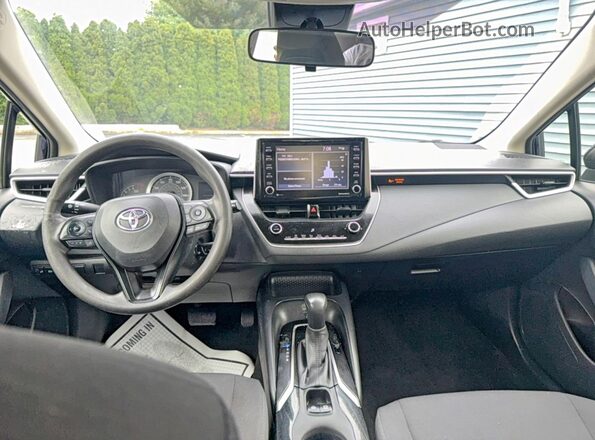 JTDEPMAE7MJ162145 2021 TOYOTA COROLLA Blue Вид щитка приладів