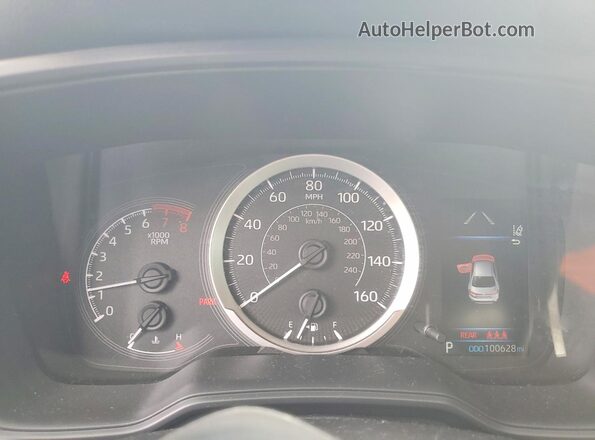 JTDEPMAE7MJ181150 2021 TOYOTA COROLLA Серый Вид щитка приборов