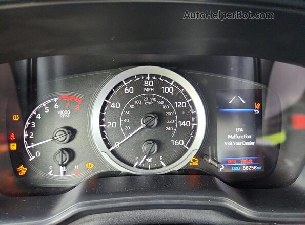 JTDEPMAE8N3019498 2022 TOYOTA COROLLA Blue Vista del cuadro de instrumentos