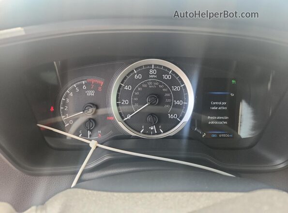 JTDEPMAE8NJ211824 2022 TOYOTA COROLLA Черный Вид щитка приборов