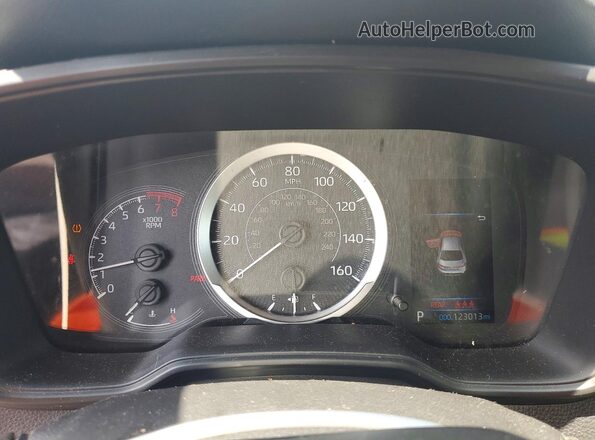 JTDEPMAE8NJ217218 2022 TOYOTA COROLLA Charcoal Instrument cluster view