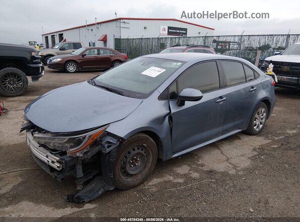 JTDEPMAE9NJ194113 2022 TOYOTA COROLLA Blue Vista tres cuartos delantera izquierda