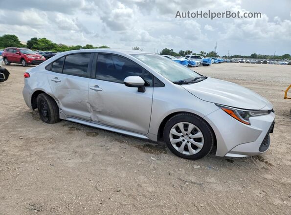 JTDEPMAE9NJ202324 2022 TOYOTA COROLLA Серебряный Передняя правая четверть