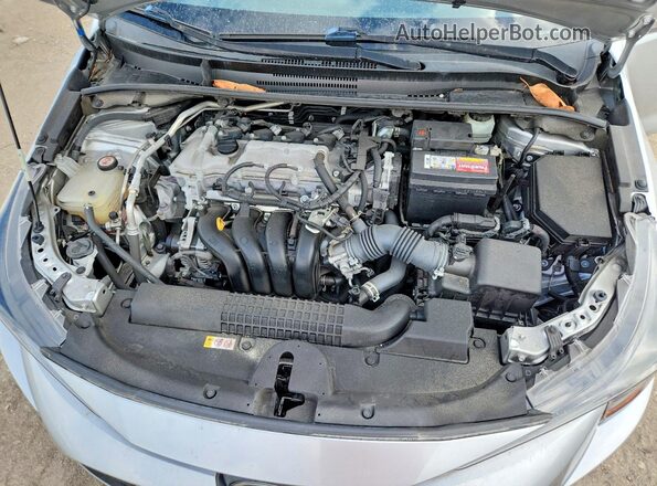 JTDEPMAE9NJ202324 2022 TOYOTA COROLLA Серебряный Вид задней части салона