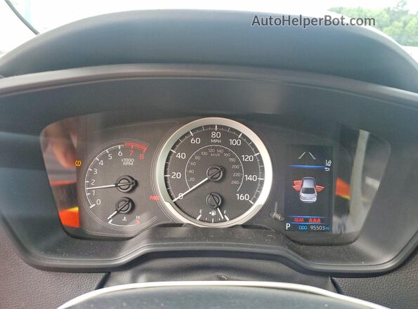 JTDEPMAE9NJ224713 2022 TOYOTA COROLLA Blue Instrument cluster view