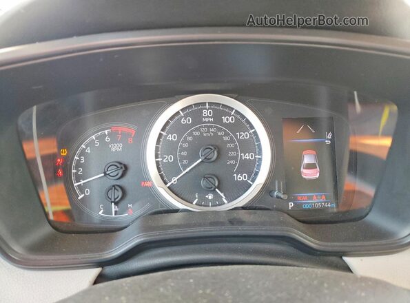 JTDEPRAE0LJ090989 2020 TOYOTA COROLLA Red Вид щитка приладів