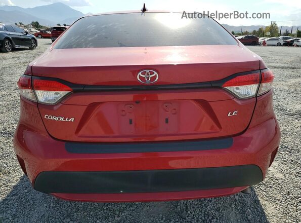 JTDEPRAE0LJ090989 2020 TOYOTA COROLLA Red Вид ззаду