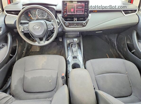 JTDEPRAE1LJ104558 2020 TOYOTA COROLLA Red Dashboard view