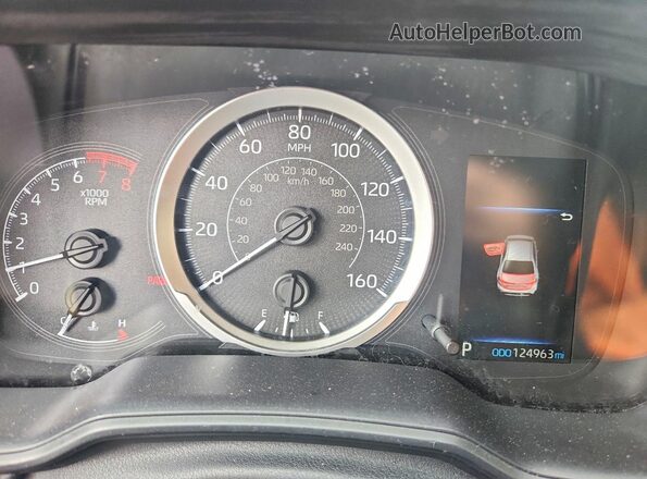 JTDEPRAE2LJ039963 2020 TOYOTA COROLLA Blue Widok zestawu wskaźników