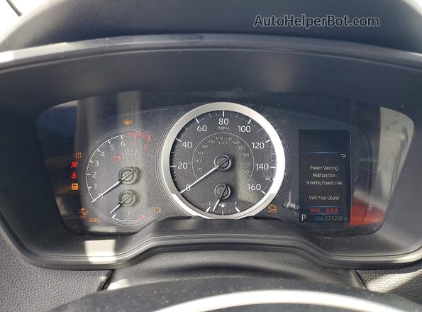 JTDEPRAE2LJ070257 2020 TOYOTA COROLLA Серый Вид щитка приборов